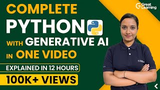 Python Tutorial with Gen AI for 2024  Python for Beginners  Python full course [upl. by Ycal]