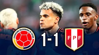 EMPATE AGÓNICO COLOMBIA Vs PERU 11 RESUMEN y ANALISIS del PARTIDO ELIMINATORIAS SUDAMERICANAS [upl. by Ingelbert944]