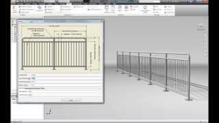 Autodesk Inventor iLogic Handrail [upl. by Brand]