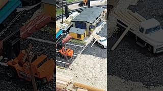 The Lumber Yard is open reels shortvideo train lumberyard modeltrains youtubeshorts [upl. by Derej]