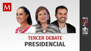 Tercer Debate Presidencial 2024 en México debatepresidencial2024 [upl. by Aitak]