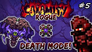 Terraria HIVE MIND Boss in DEATH MODE Terraria Calamity Mod Lets Play 5  Rogue Class Playthrough [upl. by Eliathan]