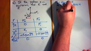 Fundamentals Resultant and Equilibrant Forces Question 6 [upl. by Buehrer279]