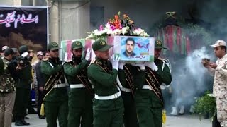 Iran funerali di massa per due pasdaran caduti in Siria [upl. by Poppy324]