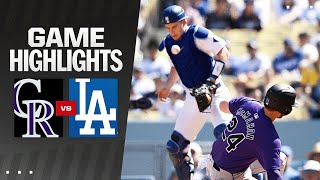 Rockies vs Dodgers Game Highlights 92224  MLB Highlights [upl. by Trebo484]