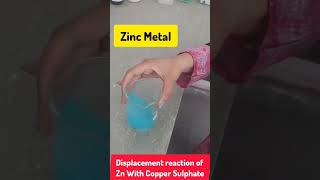 Displacement reaction experiment chemistry class10 neet iitjee viral trending chemical [upl. by Yeltnerb897]