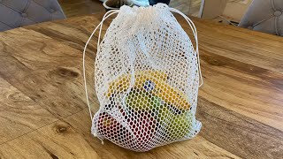 How to Sew a Reusable Mesh Produce Bag  Sustainable Ecofriendly Series [upl. by Dranyl]