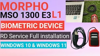 Morpho MSO 1300 E3 RD L1 Fingerprint device RD Service Full installation हिंदी में [upl. by Kir]