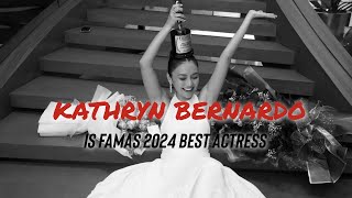 Kathryn Bernardo Wins Best Actress at FAMAS 2024 for the film A Very Good Girl [upl. by Ressan]