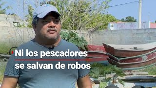 PIRATAS RATEROS  Pescadores en Yucatán denuncian robos [upl. by Kenley]