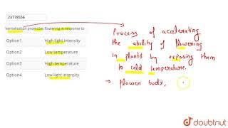 Vernalisation promotes flowering in response to [upl. by Cilurzo480]