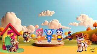 Animal Names Song  Nursery Rhymes amp Kids Songs [upl. by Ahsilrae]