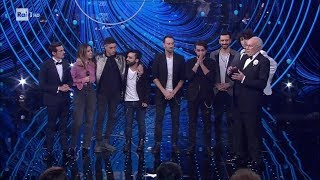 La classifica dei concorrenti della prima serata  Sanremo Giovani 20122018 [upl. by Kipper]