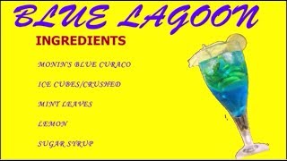 HOW TO MAKE BLUE LAGOON MOCKTAIL [upl. by Alioz]