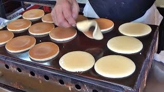 Japanese Street Food  Japanese Pancake DORAYAKI Jiggly Fluffy Cake [upl. by Jenifer]