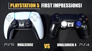 PS5 First Impressions  DualSense vs DualShock 4 Comparison [upl. by Neerbas307]