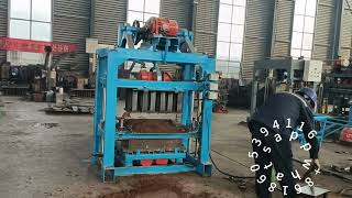 qt440 manual fly ash interlocking brick making machine qtj4 40 hollow block machinenigeria [upl. by Oibesue168]