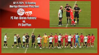 Oberliga FC RotWeiss Koblenz vs FV Diefflen [upl. by Kaitlin]