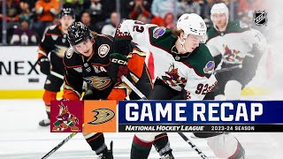 Coyotes  Ducks 111  NHL Highlights 2023 [upl. by Darice]