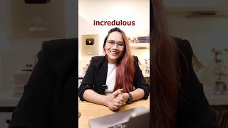 What does INCREDULOUS mean 🤔 learnwithlyqa english wordoftheday [upl. by Oliy]