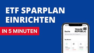 ETF Sparplan erstellen bei Trade Republic  Der schnellste Weg zum kostenlosen ETF Sparplan [upl. by Kleinstein]