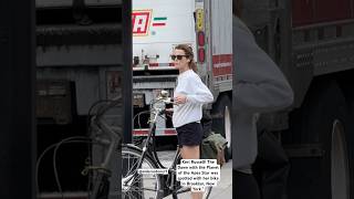 Keri Russell The Dawn with the Planet of the Apes Star was spotted with her bike in Brooklyn NYC [upl. by Walt]