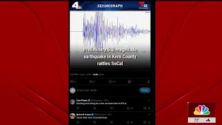 Residents across SoCal report feeling Kern County earthquake [upl. by Obbard634]