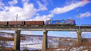 4K Softronic Transmontana Bucovina 480 007 between Gura Humorului and Suceava January 2022 [upl. by Camel]