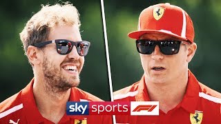 EXCLUSIVE Kimi Raikkonen amp Sebastian Vettel Interview  quotWe respect each otherquot [upl. by Napoleon]