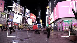 New York City Covid 19 Lockdown  4K Footage [upl. by Narok287]