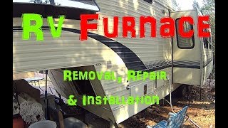 RV Furnace Removal Repair amp Installation Suburban SF30 Shown [upl. by Cleres506]