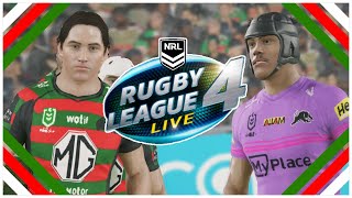 South Sydney Rabbitohs Throw Another Intercept vs Penrith Panthers on RLL4 [upl. by Ynattirb]