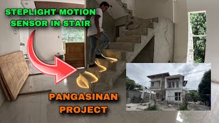 STEPLIGHT MOTION SENSOR IN STAIR TEST IN PANGASINAN PROJECT [upl. by Ettie]