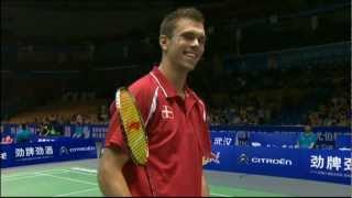 Group Day 3  Denmark JOJorgensen vs Malaysia Daren Liew  Thomas Cup 2012 [upl. by Eiramllij]