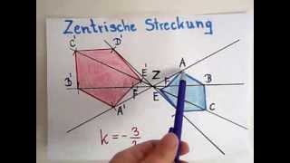 Zentrische Streckung  Erklärung und Beispiel [upl. by Darbee]