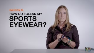 How do I clean my sports eyewear  uvex howto [upl. by Berey]