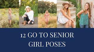 poses for senior girl portraits  12 pose ideas [upl. by Enomad]