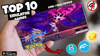 Pokemon Top 10🔥 Emulator 😱Games 2024 Offline😍High Graphics [upl. by Davidoff]