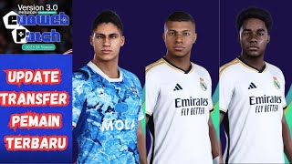 AKHIRNYA ADA UPDATE BUAT TRANSFER PEMAIN BUAT PATCH EVOWEB 30 PES 2021 MBAPEE ENDRICK VARANE [upl. by Uzzi]