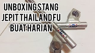 UNBOXING STANG JEPIT MERK QTT THAILAND SATRIA FU FULL CNC KEREN REKOMENDASI BANGET BUAT HARIAN [upl. by Syla84]