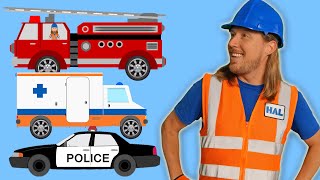 Fire Truck Ambulance Police Car  Rescue Vehicles Song for Kids [upl. by Golub859]