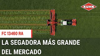 Segadora acondicionadora con agrupador FC 13460 RA KUHN La segadora más grande del mercado [upl. by Hallie]