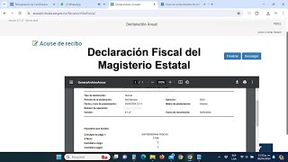 Declaracion Fiscal del Magisterio Estatal [upl. by Hernardo]