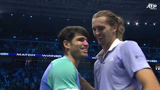 2024 Nitto ATP Finals Zverev vs Alcaraz Highlights [upl. by Anohs]