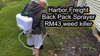 BEST SPRAYER weed killer poison  Harbor Freight Niagara 56645 Chemical Sprayer backpack RM43 [upl. by Ennovehc]