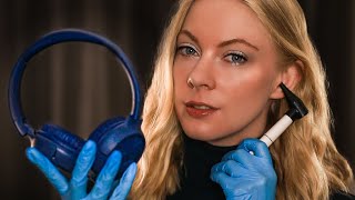 ASMR Ear Cleaning amp Headphone Hearing Test 🎧 Whisper Beep Test Ear to Ear Layered Sounds [upl. by Alodi]