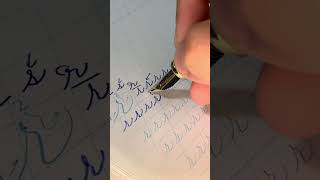 letter r  books available at awritingguycom handwriting pen calligraphy fountainpen cursive [upl. by Tadeas]