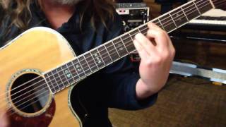 Alternate Tuning DGCGCD  Key G Natural Minor Scott Quillin quotRain Song Tuningquot [upl. by Friedrick]