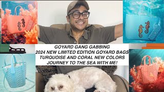 GoyardGang Gabbing  2024 New Limited Edition Goyard Bags  Turquoise and Coral [upl. by Adne]