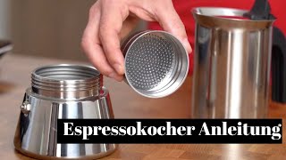 Espressokocher Kurzanleitung  So holst du alles aus der Herdkanne von Bialetti heraus [upl. by Kobi106]